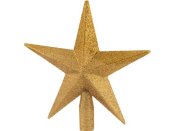 Dekoration Toppstjrna 21cm guldglitter