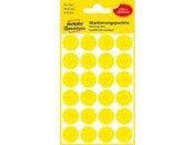 Frgkodningsprick AVERY 18mm gul 96/fp