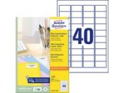 Adressetikett AVERY 45,7x25,4mm 4000/fp