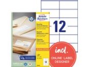 Etikett AVERY 105x48mm 100% tervunnen 1200st/fp