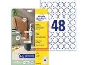 Etikett AVERY 30mm avtagbar rund 440st/fp