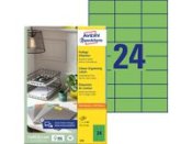 Etikett AVERY 70x37mm Grn 2400st/fp