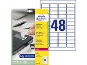 Etikett AVERY 45,7x21,2mm vit 960/fp