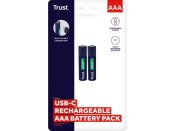 Batteri Laddbar TRUST AAA USB-C 2/fp