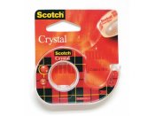 Kontorstejp 12mm x 10m SCOTCH crystal med hllare