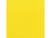 Servett 3-lags 40x40cm gul 125/fp