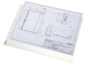 Plastficka A3L ESSELTE präglad 0,08mm 50st/fp