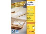 Etikett AVERY 105x148mm 100% tervunnen 400st/fp