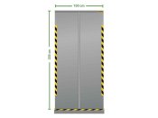 Skyddssk�rm roll-up 100x200cm