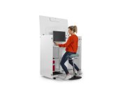 Arbetsplats Cubic vit/ljusgr�