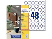 Etikett AVERY 30mm avtagbar rund 440st/fp