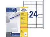 Etikett AVERY 64,6x33,8mm 2400st/fp