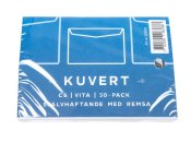 Kuvert konsument C6 80g vit remsa 50/fp