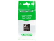 Tape 6mm TZe-315 vit p� svart