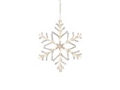 Snflinga akryl 40cm vita LED