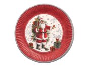 Tallrik HoHoHo papper 23cm 10/fp
