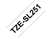 Tape BROTHER TZESL251 24mm Svart p Vit