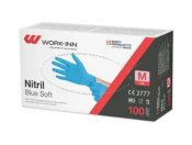 Nitrilhandske puderfri Work-Inn Bl� 100st/fp M