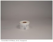 Etikett 36x89mm, transparant, 260st/rl