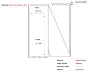 Transportetikett 105x251mm thermo, falsad UTAN KVITTO 2000/fp