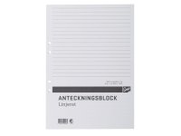  Anteckningsblock A4 100 blad linj hl T 