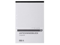  Anteckningsblock A4 100 bl linj hl per 
