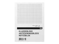  Anteckningsblock A5 100 blad rutat TF 
