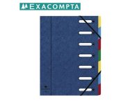  Sorteringsmapp EXACOMPTA 7-flik bl 