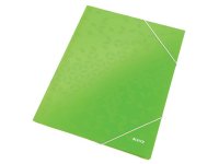  Gummibandsmapp LEITZ WOW 3-kl A4 grn 