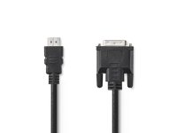  Kabel NEDIS HDMI ha - DVI ha 2m svart 