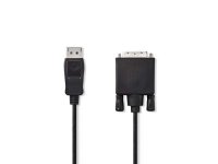  Kabel NEDIS DP ha - DVI ha 1m svart 
