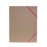  Gummisnoddsmapp Papp Natur Rosa 