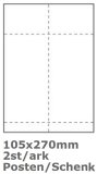  Transportetikett 105x270mm STE360 500ark/fp 