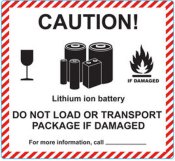 Farligt Gods-etikett LITHIUM METAL BATTERY 500st/rl