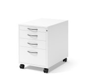 Skrivbordshurts 4 ldor vitlaminat