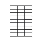 Etikett 70x32mm BNT p A4 ark 100st/fp