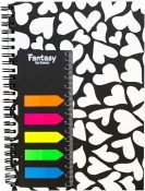 Spiralblock A5 Hj�rtan med notisar