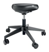 Sadelstol LEITZ Ergo konstl�der m.hjul