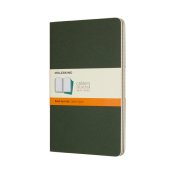 Cahier Journal Linjerad Large Grn 3-Pack