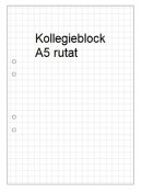 Kollegieblock A5 60g 70 rutat 515500