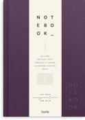 Ant.bok BURDE A5 textil linjerad lila