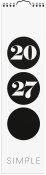 V�ggkalender Simple 2027
