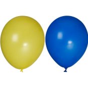 Ballonger FESTIVE bl�/gul 25cm 10/fp