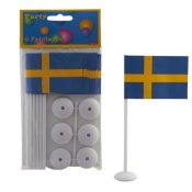 Bordsflagga FESTIVE m.fot 5x8cm 6/fp