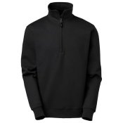 Sweatshirt halfzip SW Stewart svart 6XL
