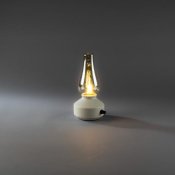 Lykta metall 24,5cm vit