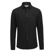 Skjorta J.H&F IB135 pik� reg svart M
