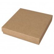 Ask med lock 160x160x32/20mm Naturbrun 100st/fp