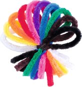 Piprensare 50 x 0,8 cm Flerfrgade Bltt 10st