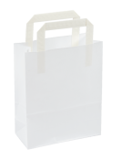 Pappersbrkasse 450x170x480mm Vit med tryck 2-sidor platta handtag